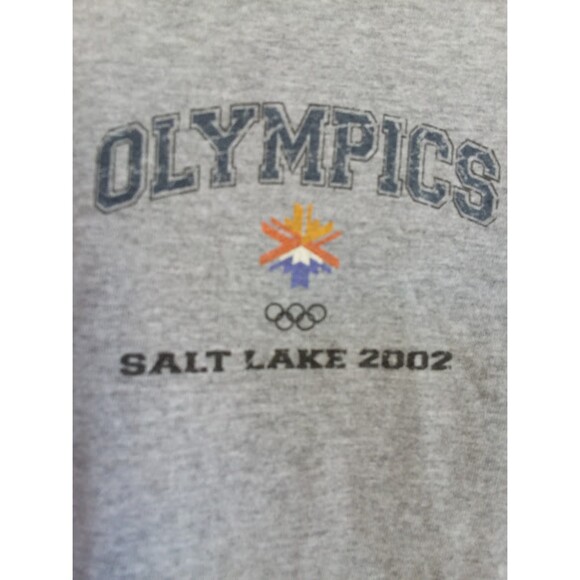 Salt Lake 2002 Event Olympics Shirt Men's Large Gray Blue T-Shirt - Picture 4 of 7